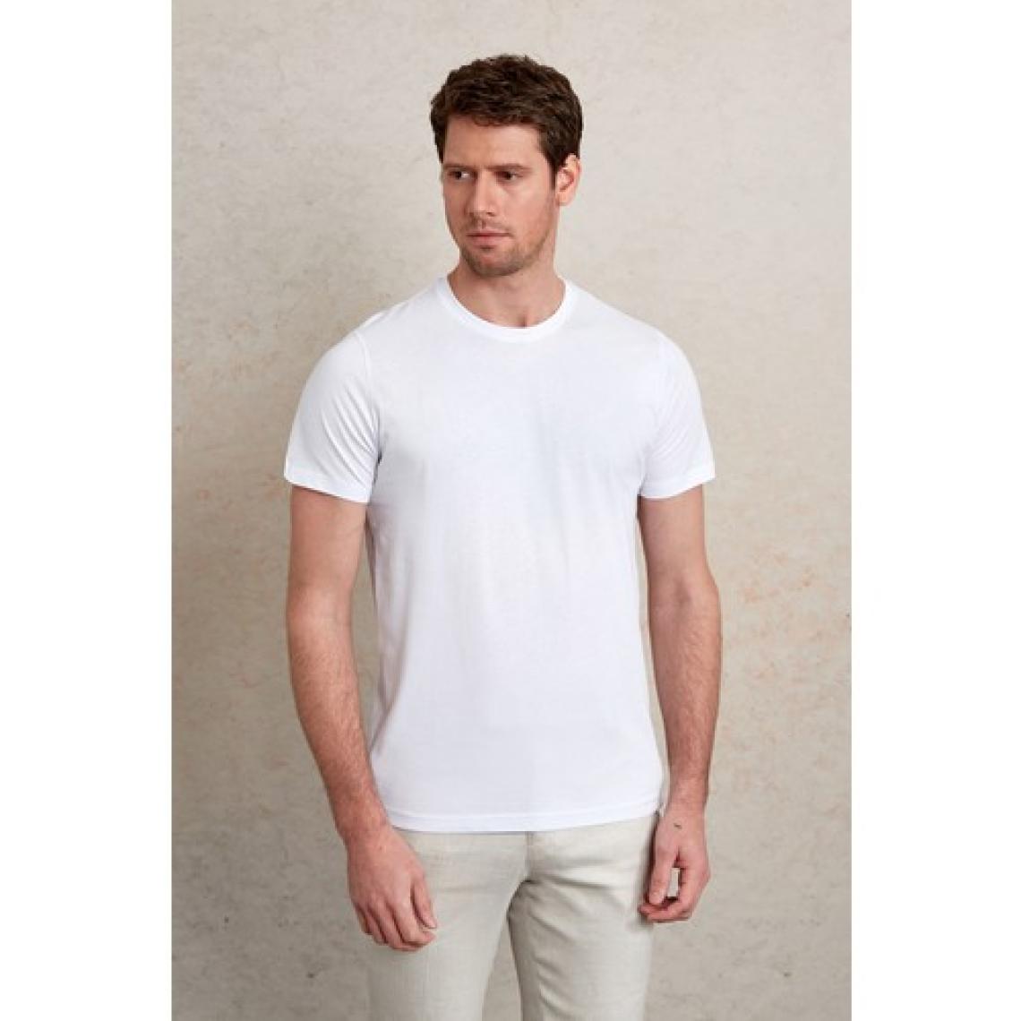 Hatemoğlu Regular Fit Bisiklet Yaka %100 Pamuk Baskılı Jersey Tişört