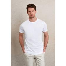 Hatemoğlu Regular Fit Bisiklet Yaka %100 Pamuk Baskılı Jersey Tişört