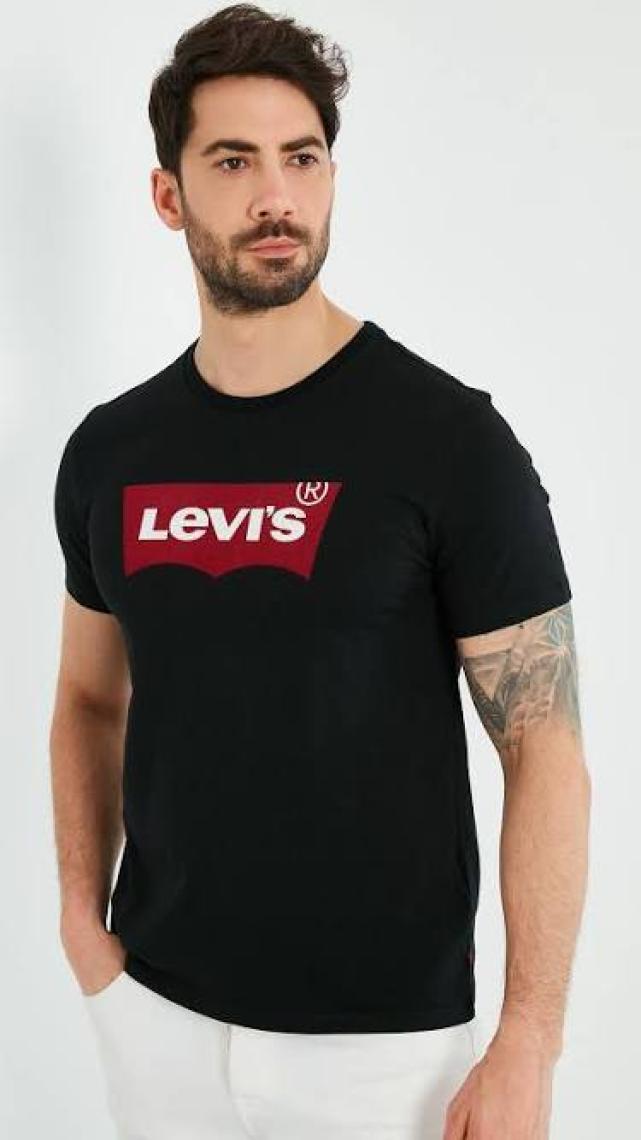 Graphic Set-In Neck Graphic Erkek Siyah Tişört