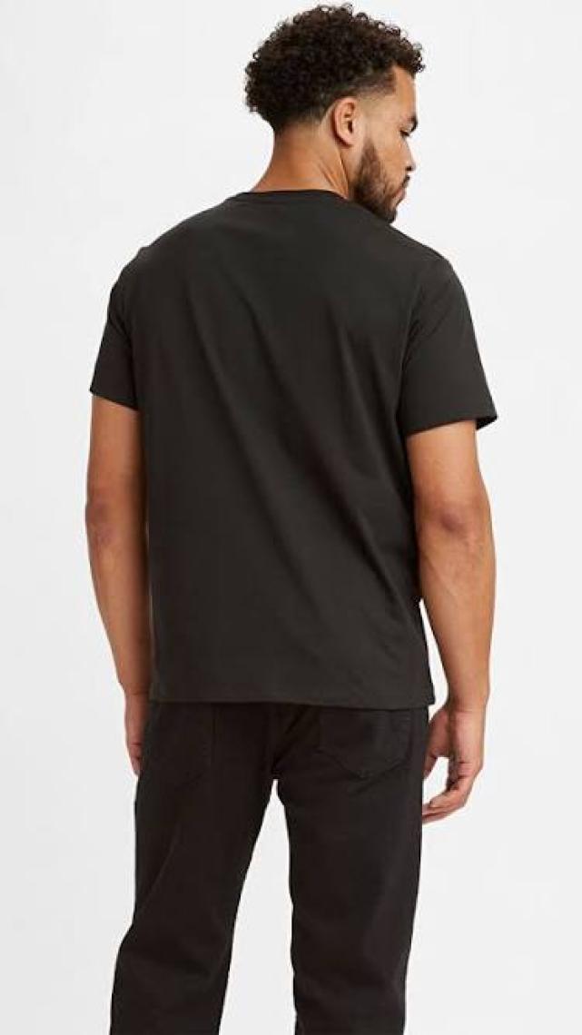 Graphic Set-In Neck Graphic Erkek Siyah Tişört