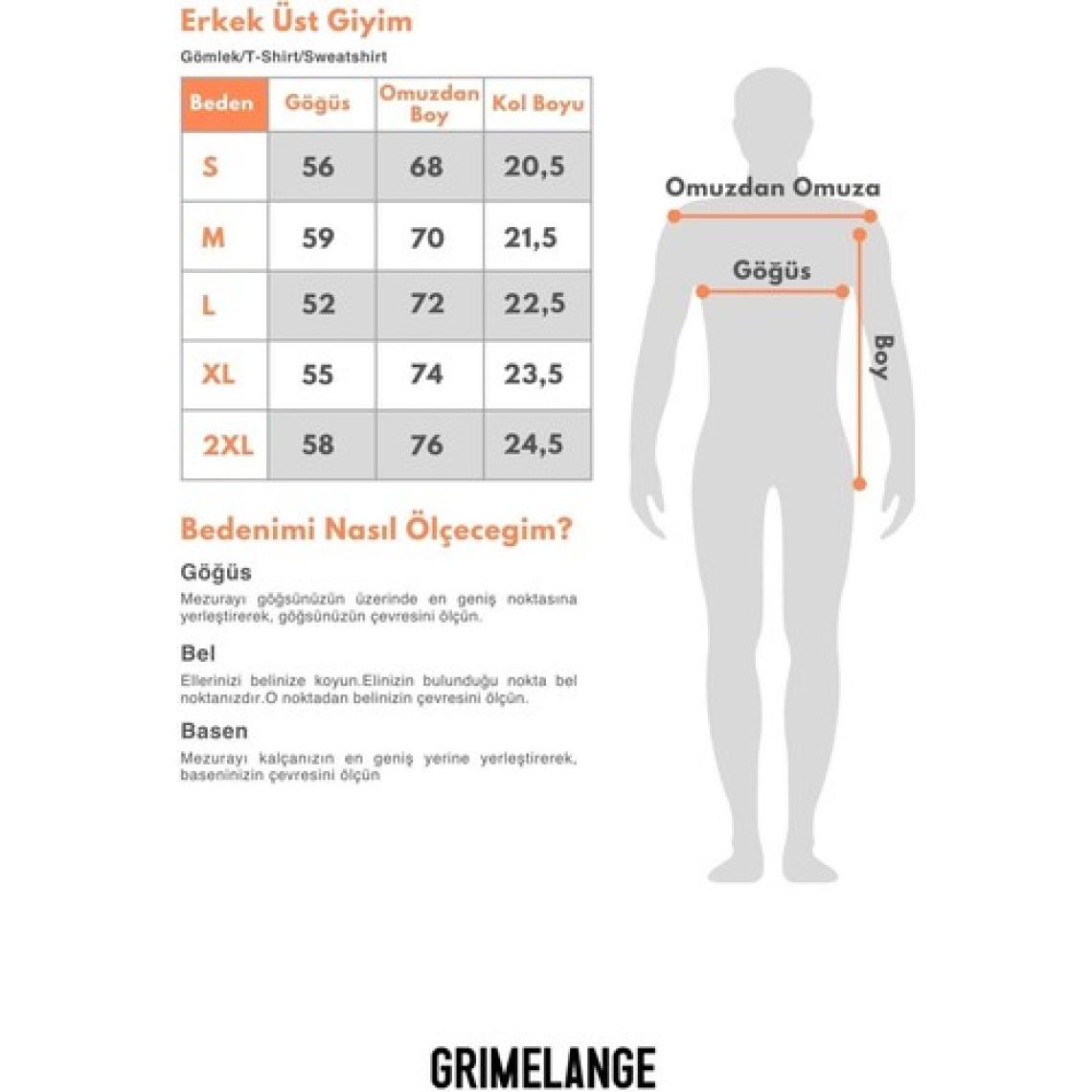 Grimelange MICHEL Erkek Slim Fit Dar Kesim %100 Organik Pamuklu Basic Örme Koyu Gri T-Shirt