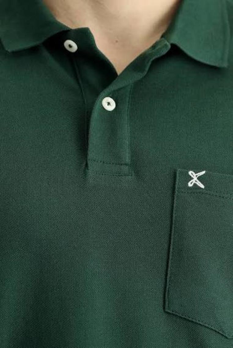 Cepli Polo Yaka Regular Fit Nakışlı Pamuk Tişört