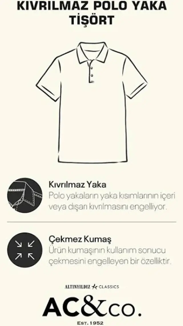 Altınyıldız Classics AC&Co / Altınyıldız Classics Erkek Çekmeyen Pamuklu Kumaş Slim Fit Dar Kesim Gri Kıvrılmaz Polo Yaka T-shirt