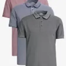 Altınyıldız Classics Slim Fit Dar Kesim 3 'lü Kıvrılmaz Polo Yaka Tişört