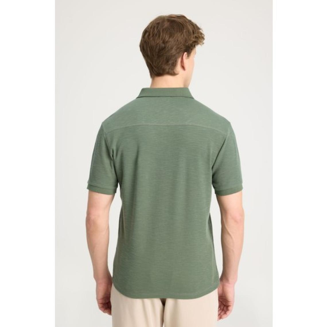 Wrangler Regular Fit Normal Kesim %100 Pamuk Polo Yaka Haki Tişört