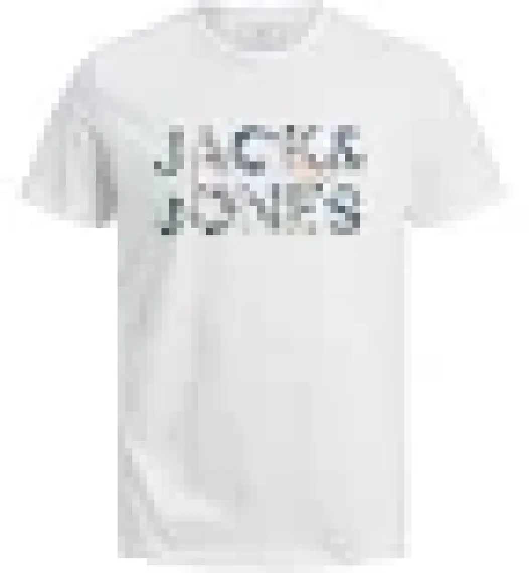 Jack & Jones Bisiklet Yaka Logo Baskili Tisört-12215700