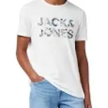 Jack & Jones Bisiklet Yaka Logo Baskili Tisört-12215700