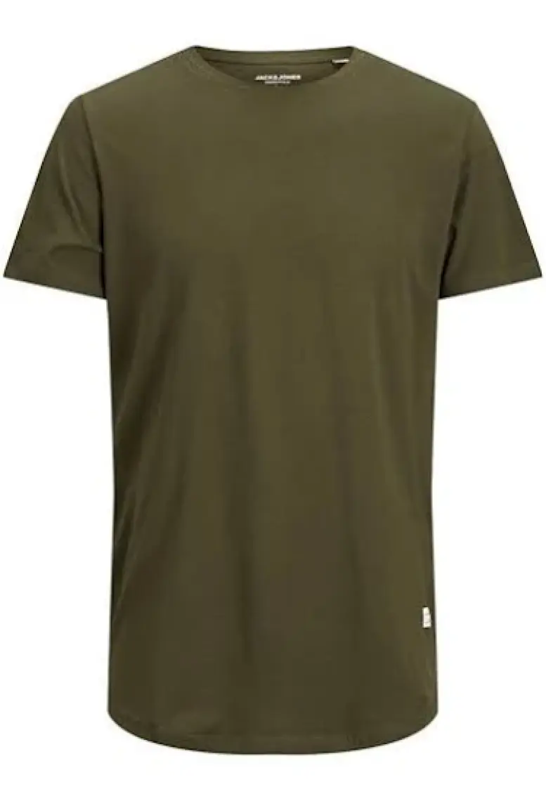 Jack & Jones 12113648 Bisiklet Yaka Regular Fit Baskılı Haki Erkek T-Shirt