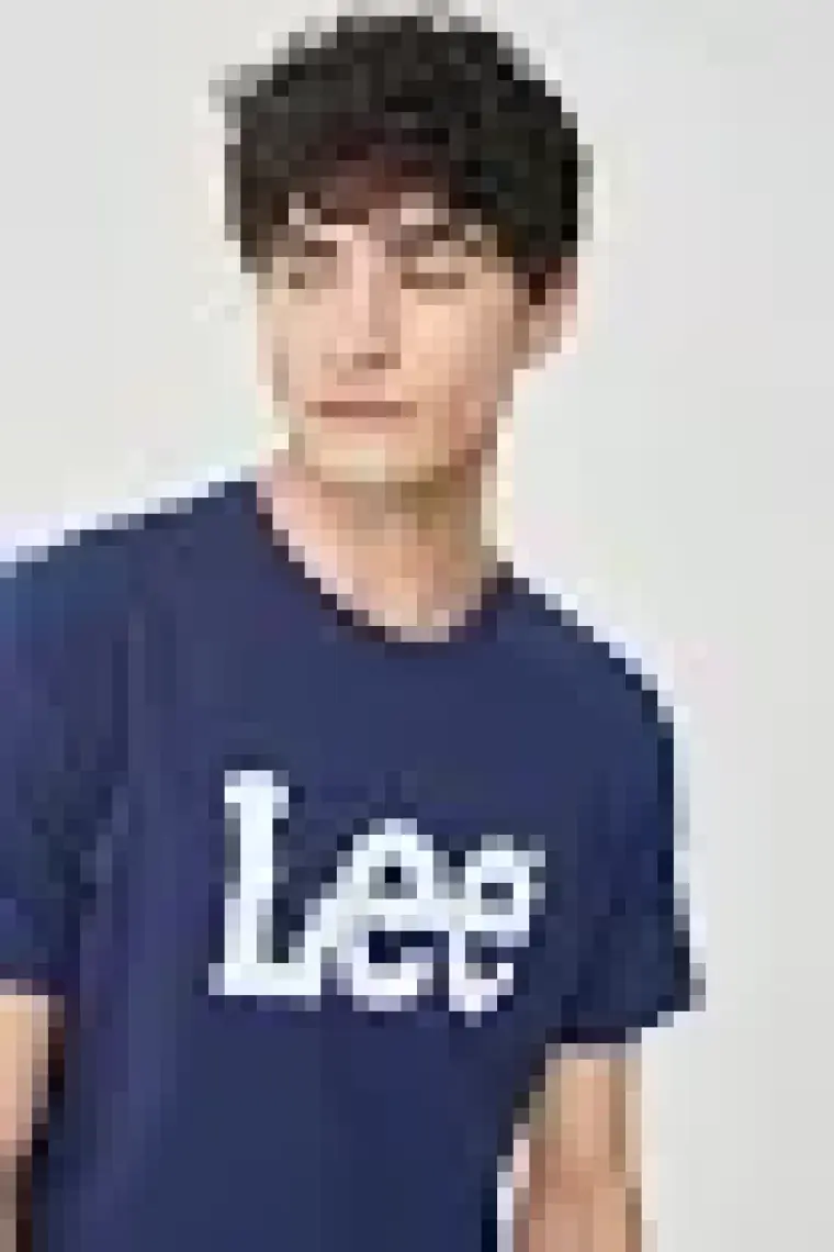 Lee Lightweight SS Wobbly Log Lacivert Erkek Kısa Kol T-Shirt