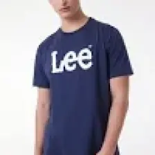 Lee Lightweight SS Wobbly Log Lacivert Erkek Kısa Kol T-Shirt