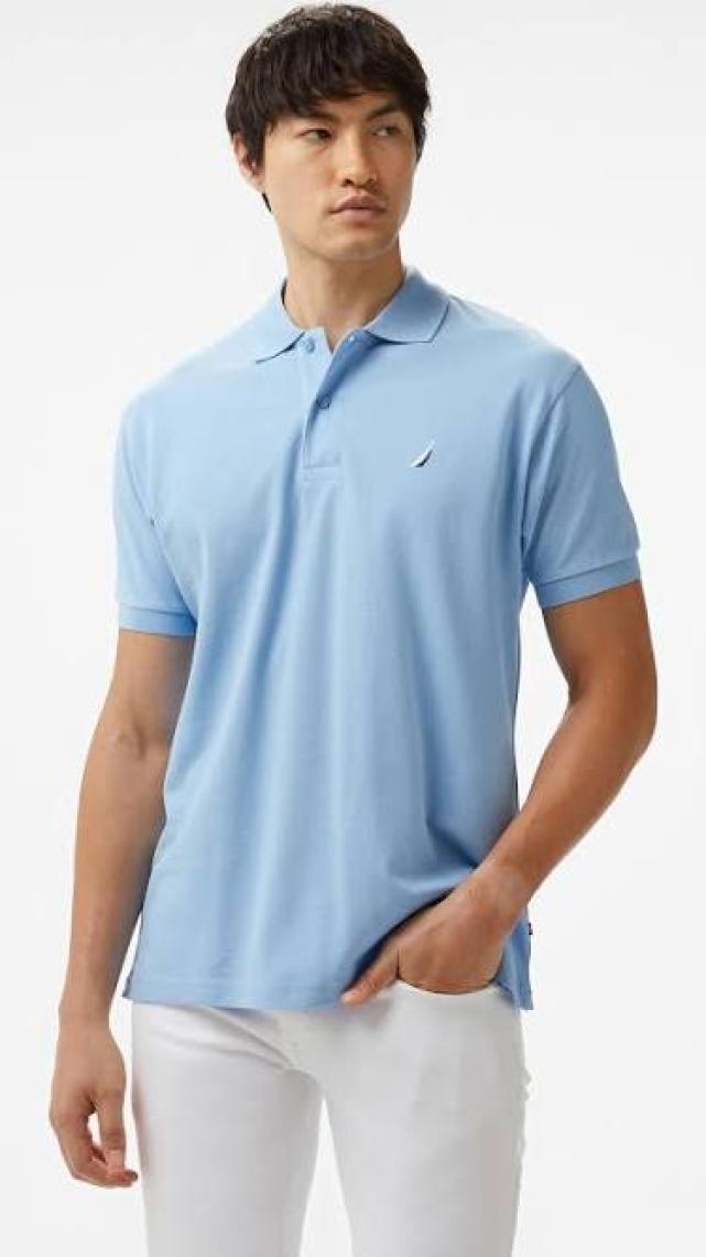 Nautıca Erkek Mavi Classic Fıt Kısa Kollu Polo K35501T.4NN