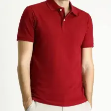 Slim Fit Dar Kesim Nakışlı Pamuk Polo Yaka Tişört
