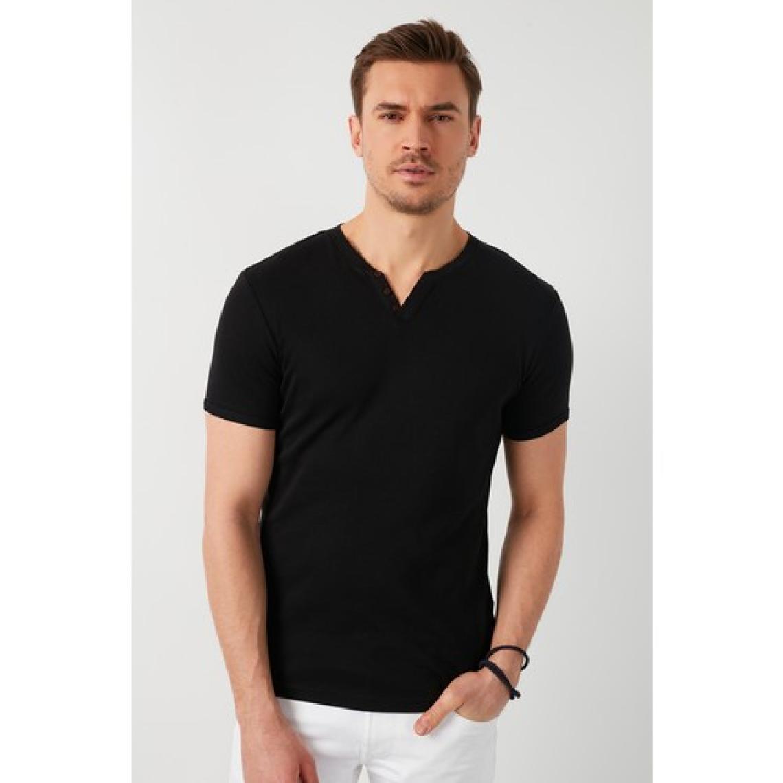 Buratti % 100 Pamuklu V Yaka Slim Fit T Shirt Erkek T SHİRT 5902122