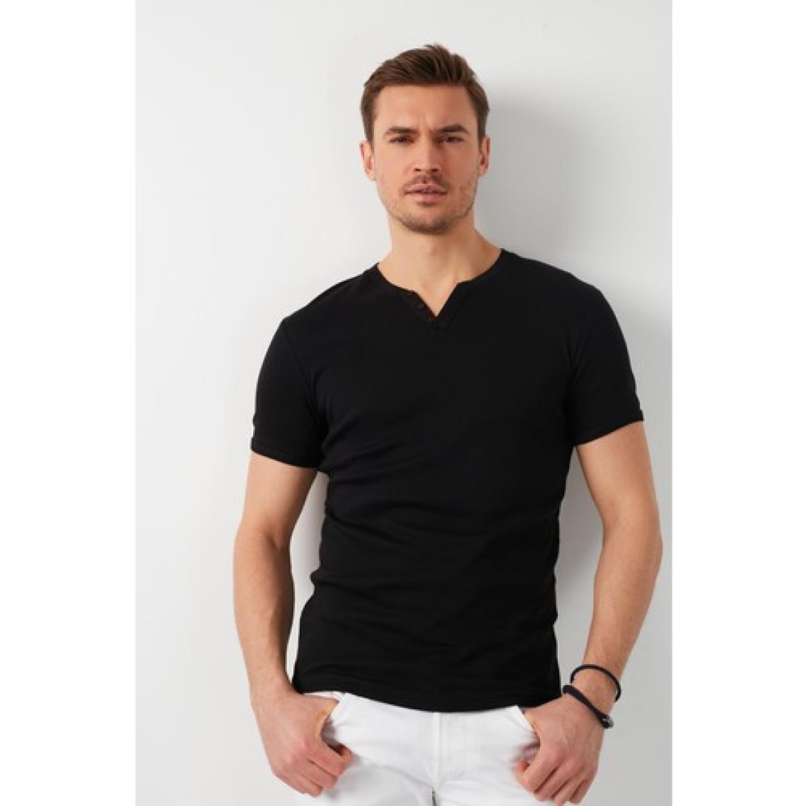 Buratti % 100 Pamuklu V Yaka Slim Fit T Shirt Erkek T SHİRT 5902122
