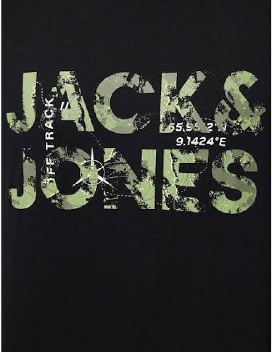 Jack & Jones Bisiklet Yaka Logo Baskılı Tişört - Bluarchie-12217167