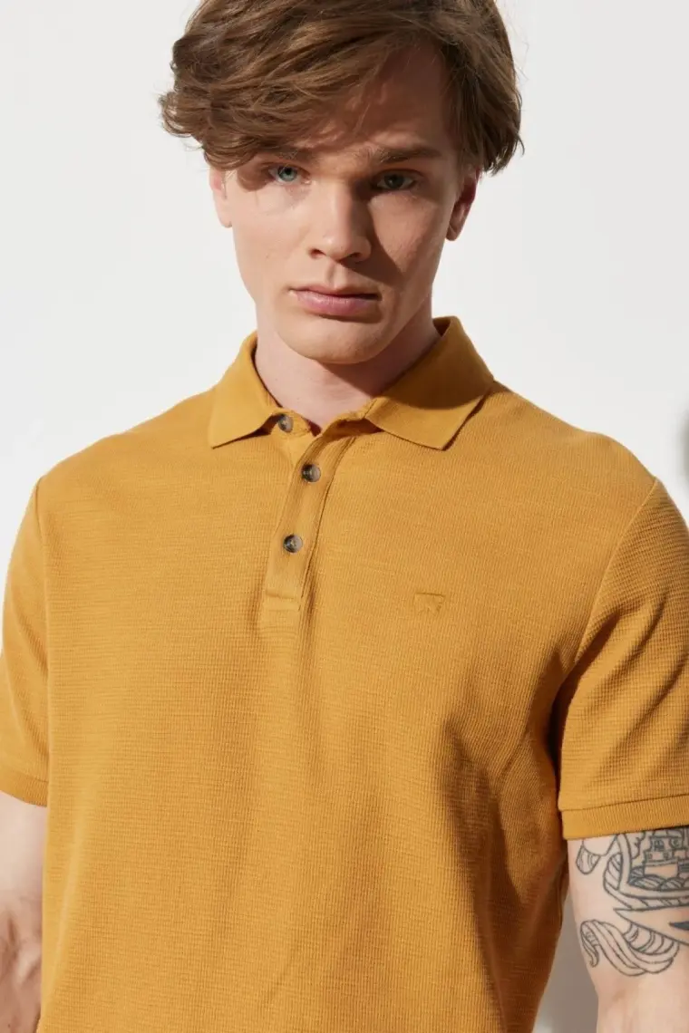 Wrangler Regular Fit Normal Kesim %100 Pamuk Polo Yaka Haki Tişört