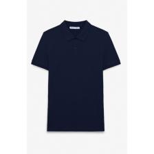 SKYLOOM Erkek %100 Pamuk Kısa Kollu Regular Fit Lacivert Polo Yaka T-shirt