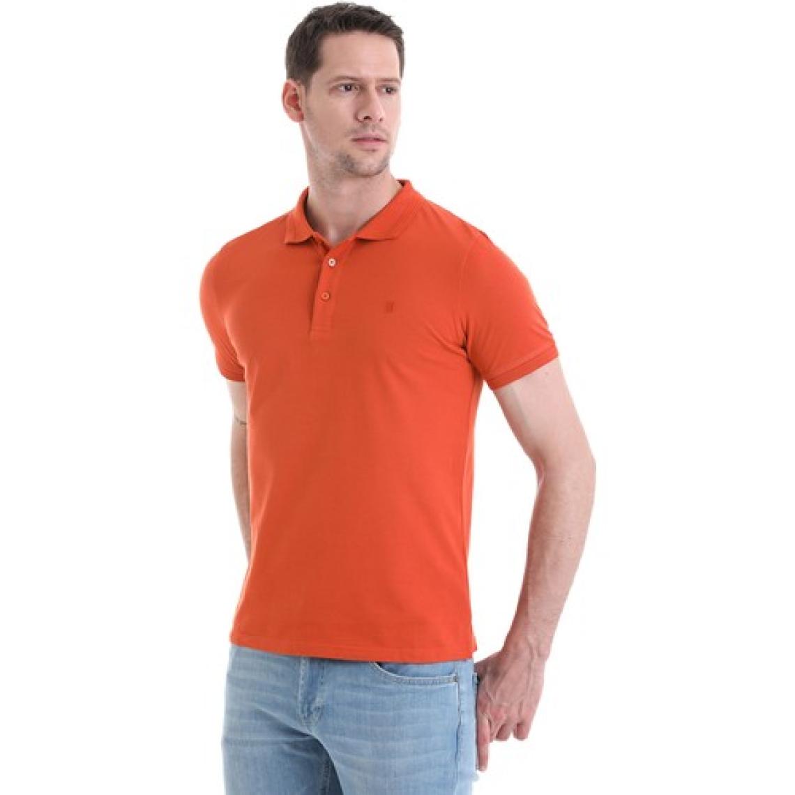 Hatemoğlu Kiremit Regular Fit Düz 100% Pamuklu Polo Yaka Tişört