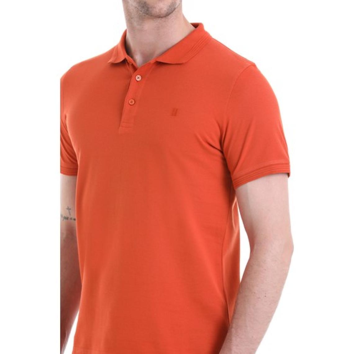 Hatemoğlu Kiremit Regular Fit Düz 100% Pamuklu Polo Yaka Tişört