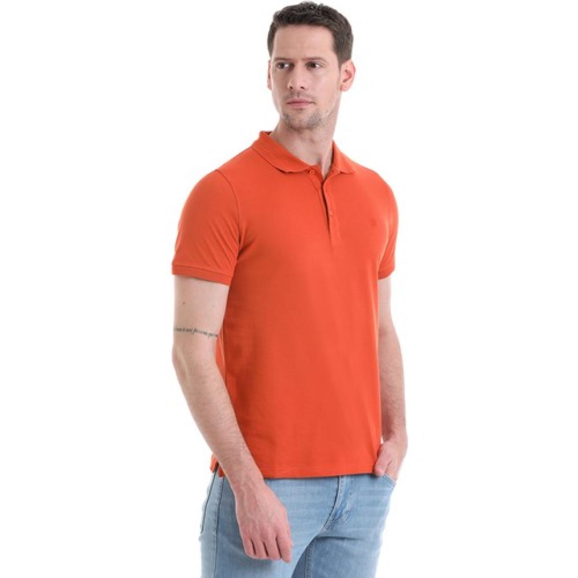 Hatemoğlu Kiremit Regular Fit Düz 100% Pamuklu Polo Yaka Tişört