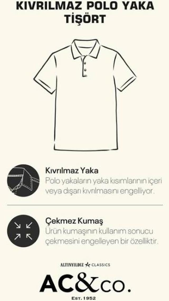 Altınyıldız Classics Slim Fit Dar Kesim 3 'lü Kıvrılmaz Polo Yaka Tişört