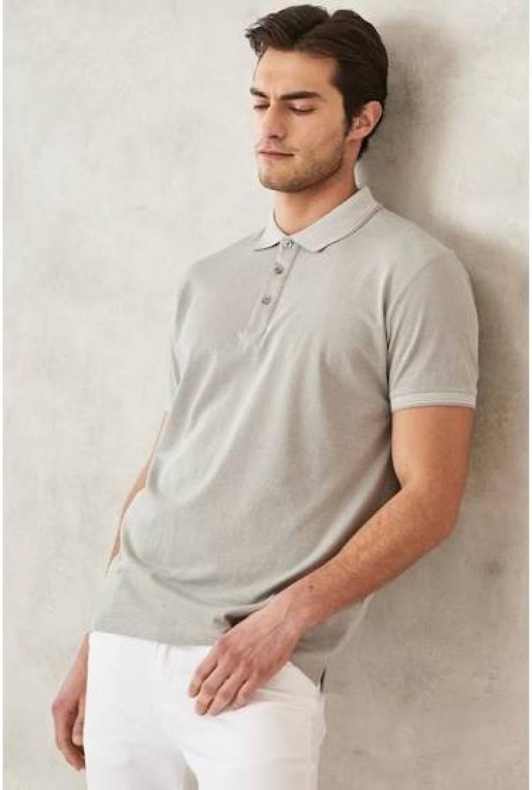 Altınyıldız Classics Slim Fit Dar Kesim 3 'lü Kıvrılmaz Polo Yaka Tişört