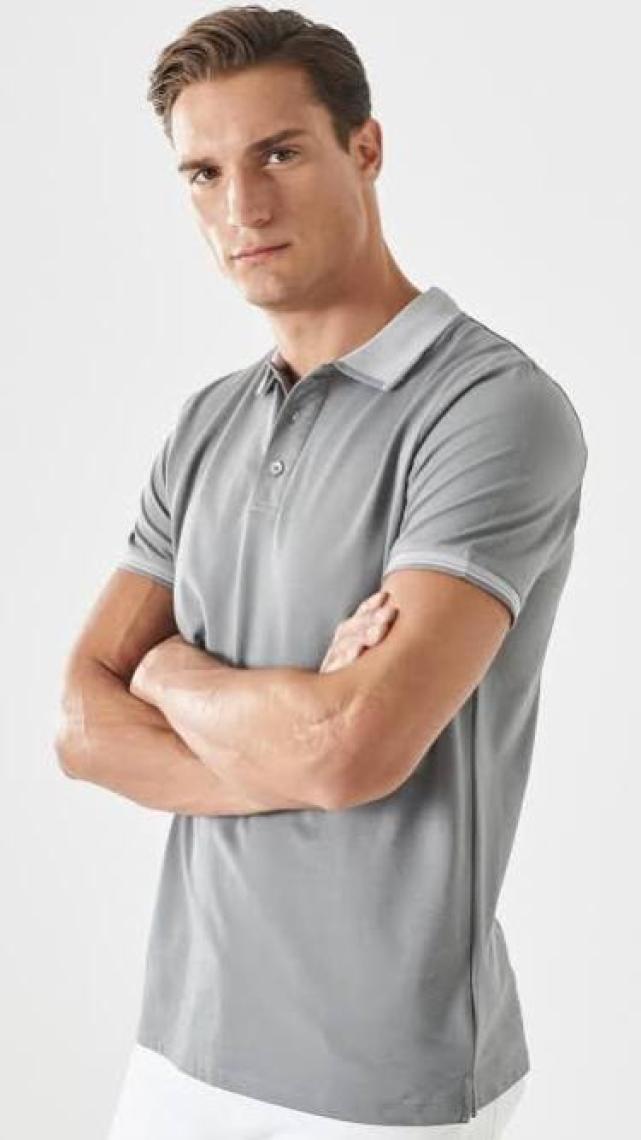 Altınyıldız Classics Slim Fit Dar Kesim 3 'lü Kıvrılmaz Polo Yaka Tişört