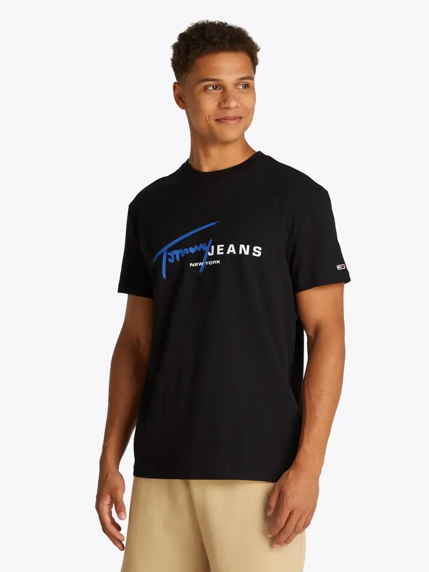 Tommy Hilfiger Tjm Reg Sıgntr Dna Tee Ext
