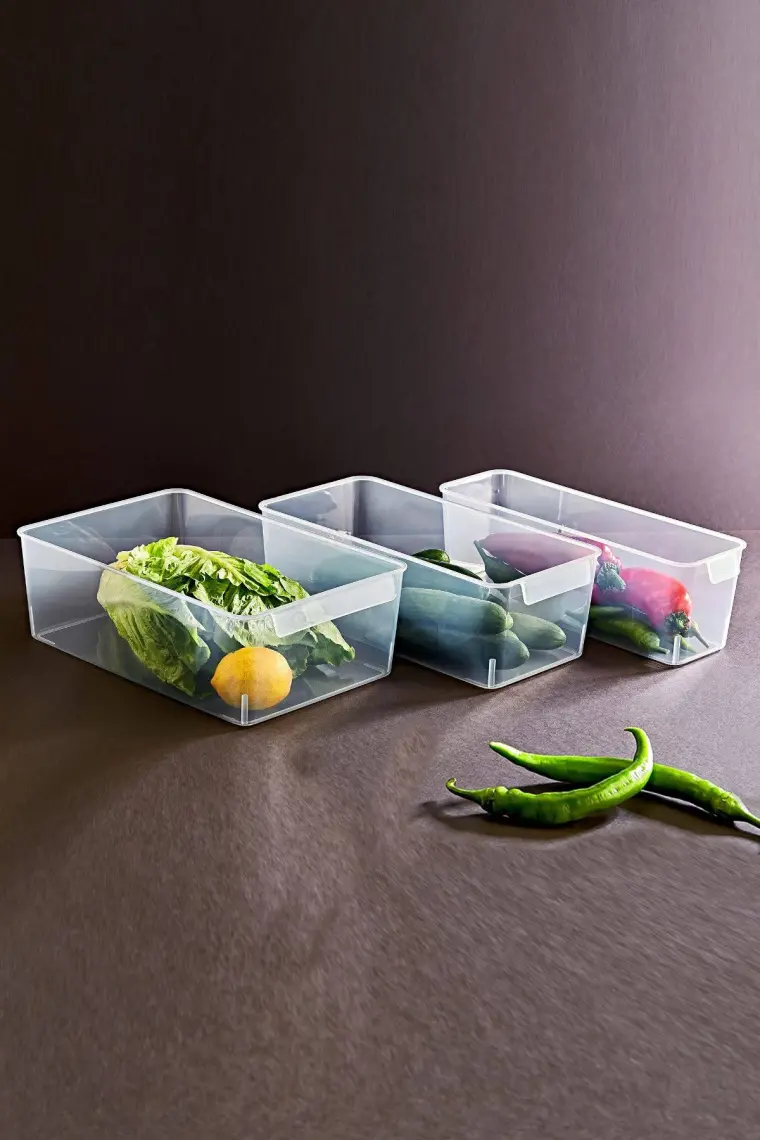 Nandy Home 3'lü Set Frigo Buzdolabı & Dolap Içi Düzenleyici Organizer Maxi/midi/mini