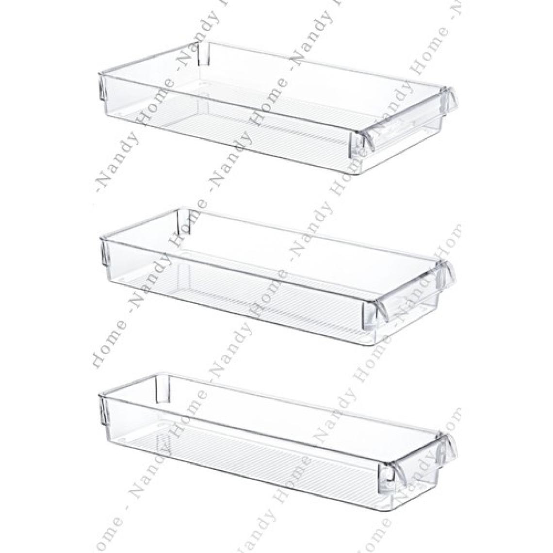 Nandy Home 3'lü Set New Clear Buzdolabı & Dolap Içi Düzenleyici Organizer
