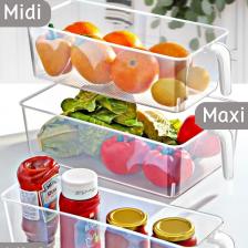 Nandy Home 3'lü Set Frigo Kulplu Buzdolabı & Dolap Içi Düzenleyici Organizer Maxi/midi/mini