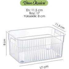 Grimor Life 6 Adet Çok Amaçlı Dolap Içi Düzenleyici Organizer- Buzdolabı Içi Düzenleyici Sepet