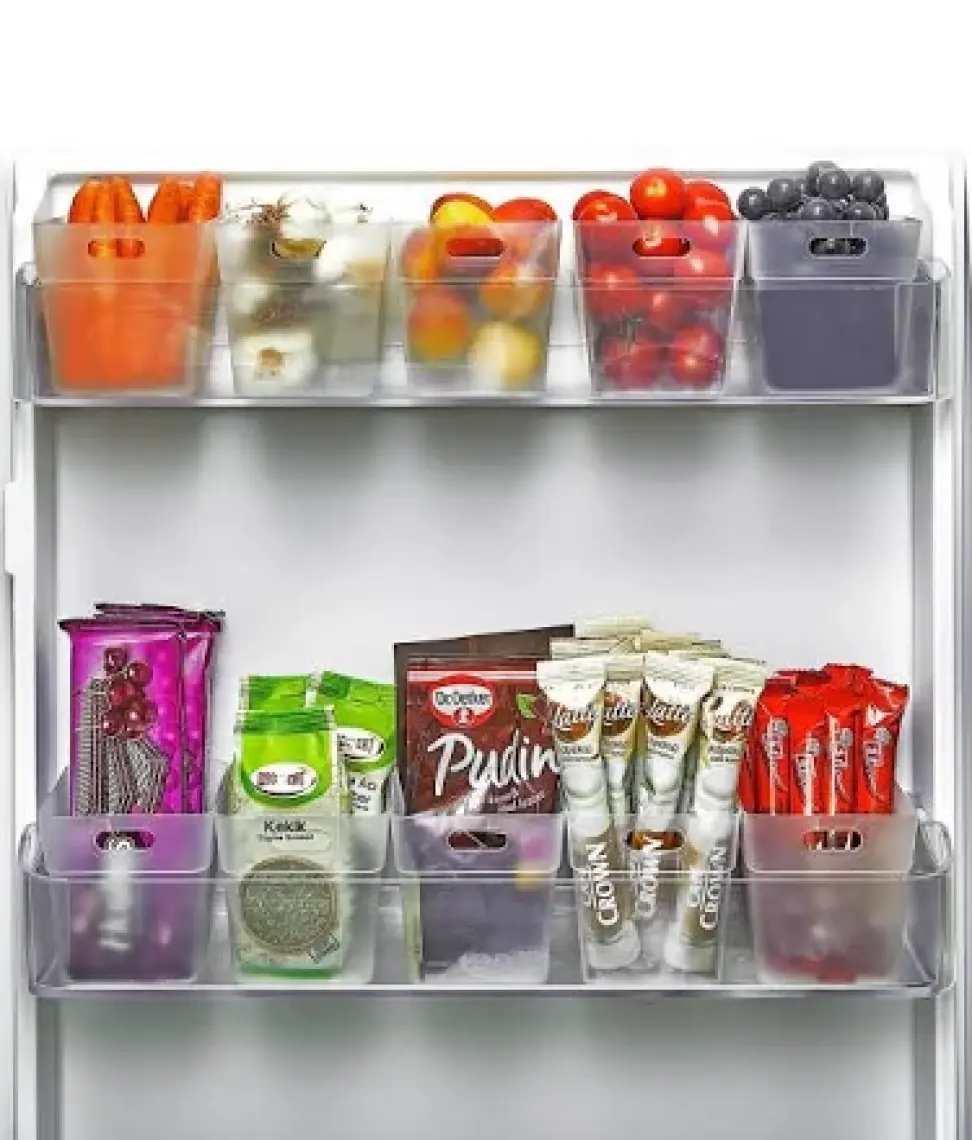 6 Lı Buzdolabı Içi Mini Düzenleyici Kutu Organizer - Buzdolabı Kapak Düzenleyici