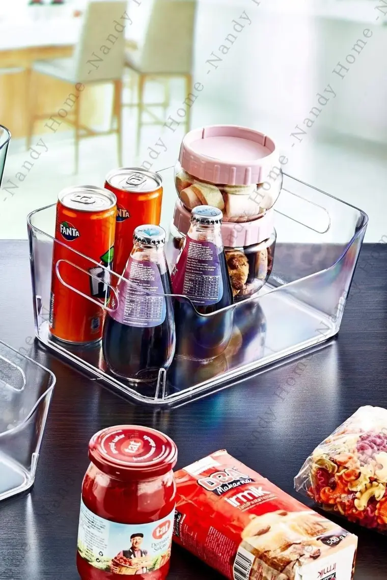 Nandy Home 5 lt Clear Buzdolabı & Dolap İçi Düzenleyici Organizer 3 Adet 27 x 19 x 11.5 cm
