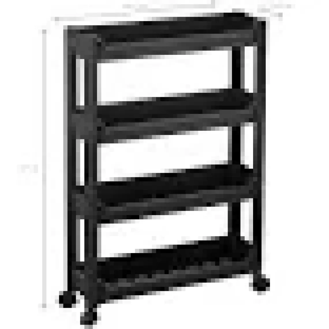 Organizers Org-66 Tekerlekli 4 Katlı 46,5X14,5X67 cm Hareketli Raf Beyaz