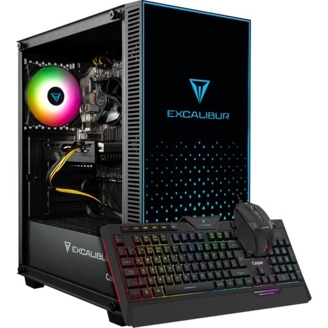 Casper Excalibur E65H.121F-8V50X-0FC Intel Core i3 12100F 8GB 500GB SSD RTX3050 Freedos Masaüstü Bilgisayar