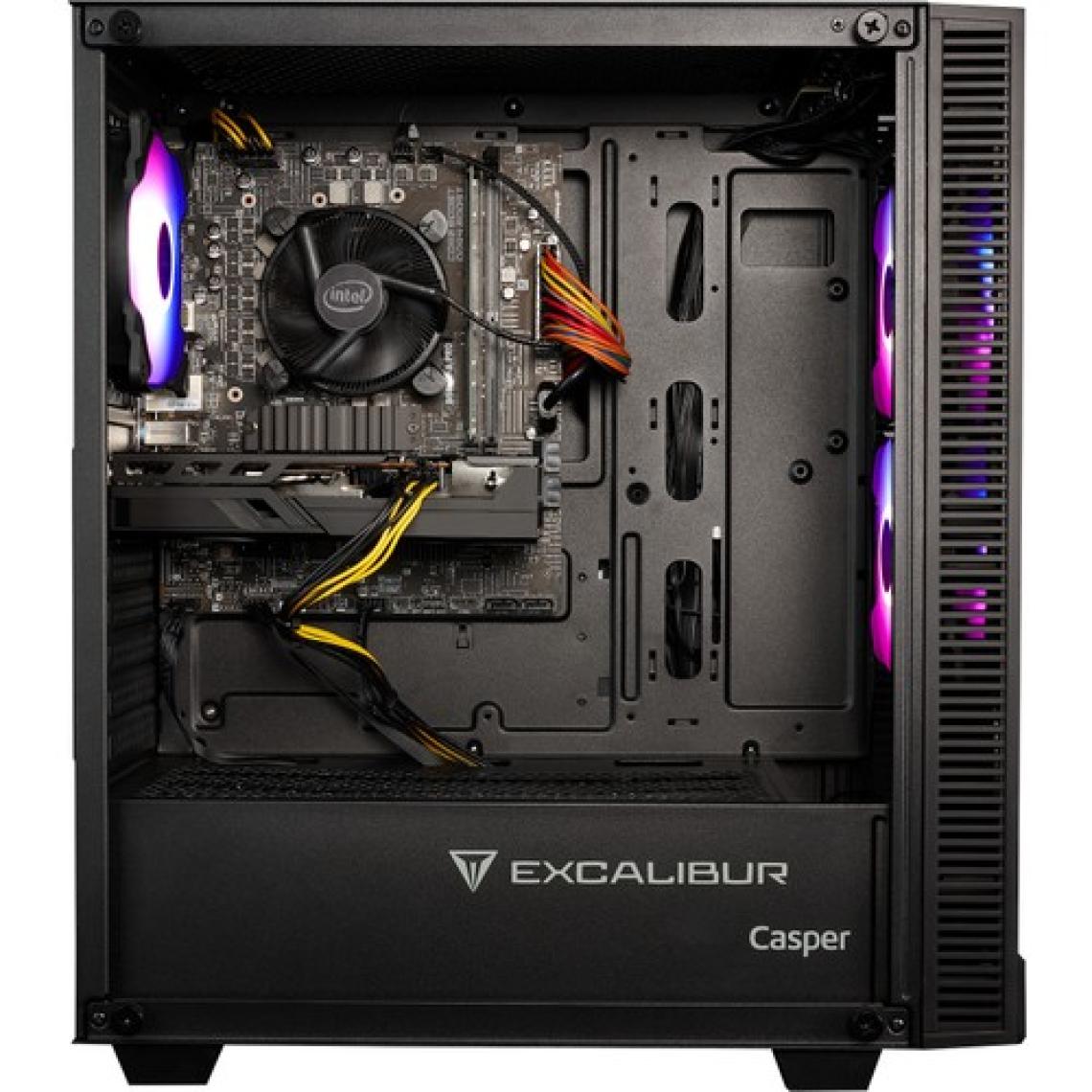 Casper Excalibur E65H.121F-8V50X-0FC Intel Core i3 12100F 8GB 500GB SSD RTX3050 Freedos Masaüstü Bilgisayar