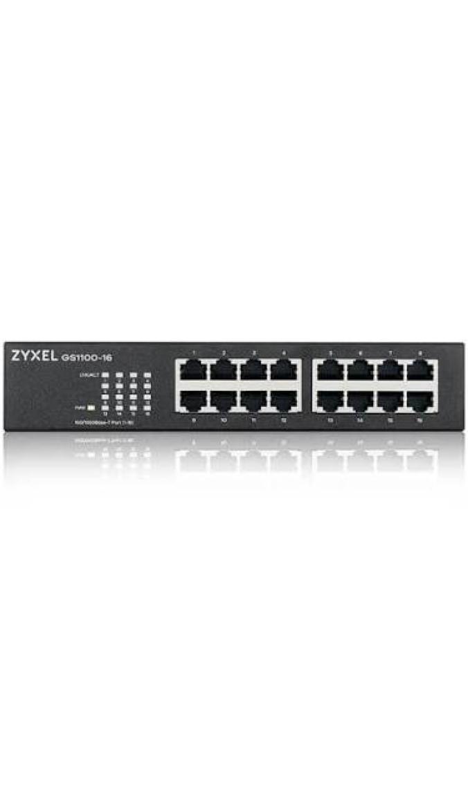 Zyxel 16PORT GS1100-16-EU0103F 10/100/1000 Yönetilemez Switch