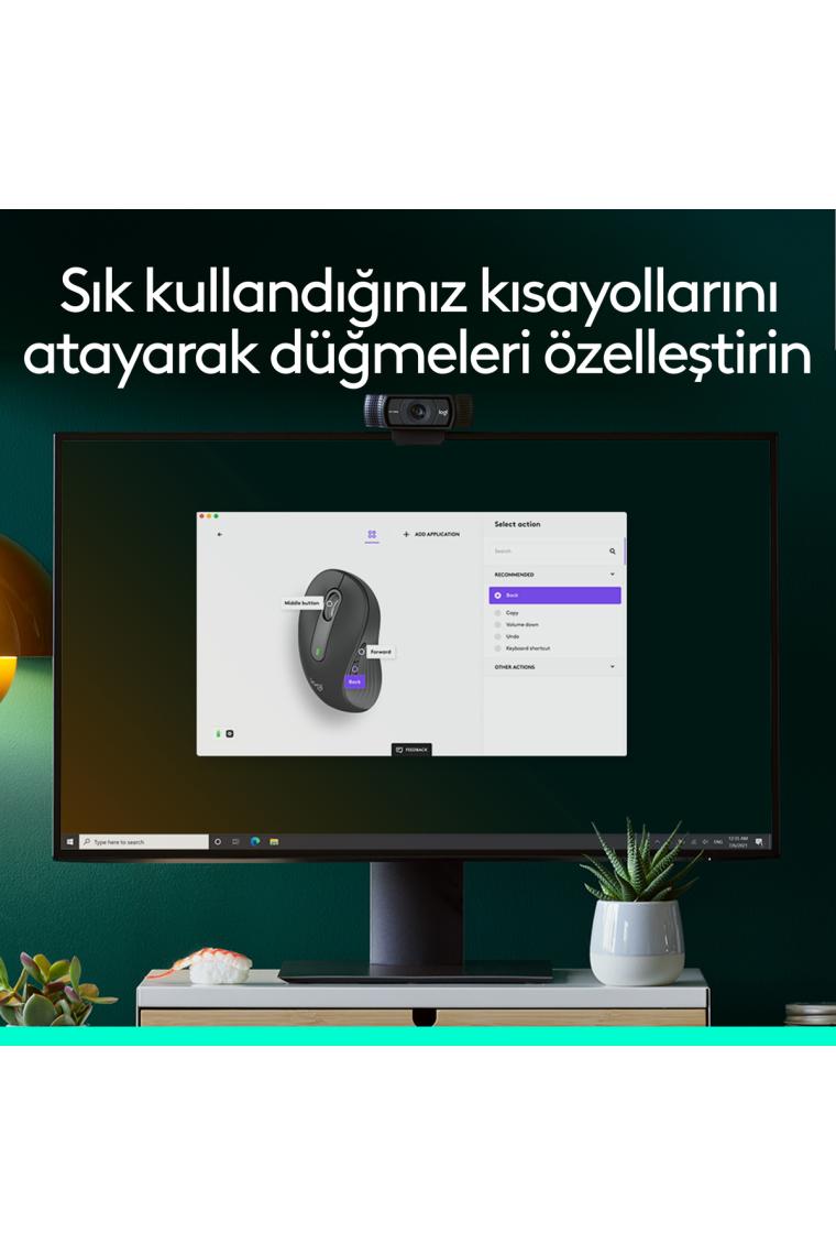 Logıtech 910-006239 M650 Kablosuz Sol El Mouse,siy