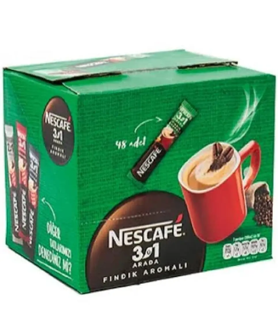 Nestle Nescafe 3ü1 Arada Fındıklı 48 Adet 17G Leia Hazelnut 12515292