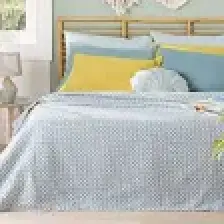 English Home Petit Florets Baskılı Çift Kişilik Pike 200 x 220 cm Petrol Yeşili