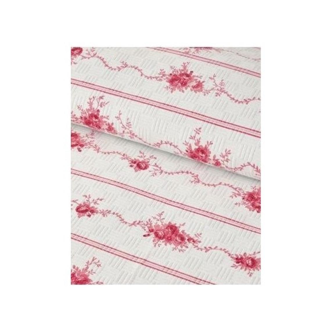 Flower Line Tek Kişilik Pike Pembe