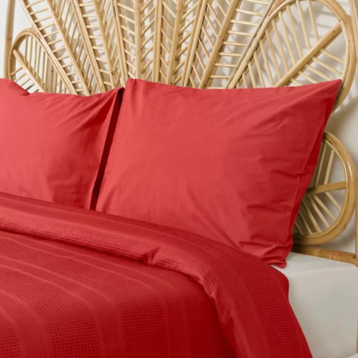 Evidea Soft Waffle Tek Kişilik Pike - Turuncu - 150X220 cm