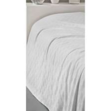 Inter Z Tek Kişilik Beyaz Dama Desenli Pike. Damalı Otel Pikesi 160 x 230