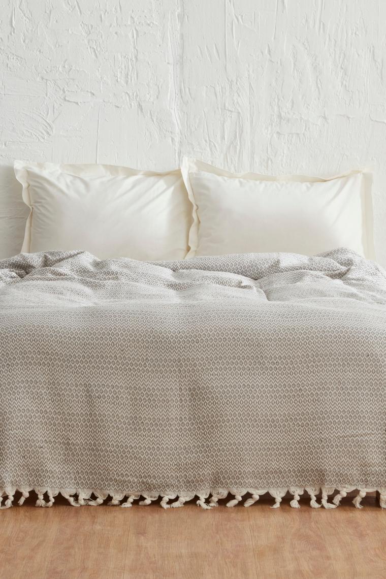 Karaca Home Levi Açık Gri Çift Kişilik Pike