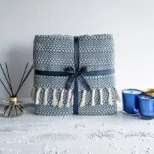 Karaca Home Levi Lacivert Çift Kişilik Pike