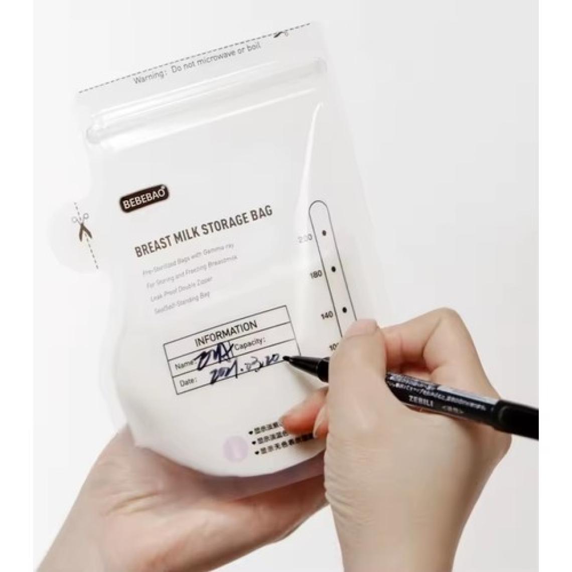 Bebebao Anne Sütü Saklama Poşeti 200 ml 30 'lu