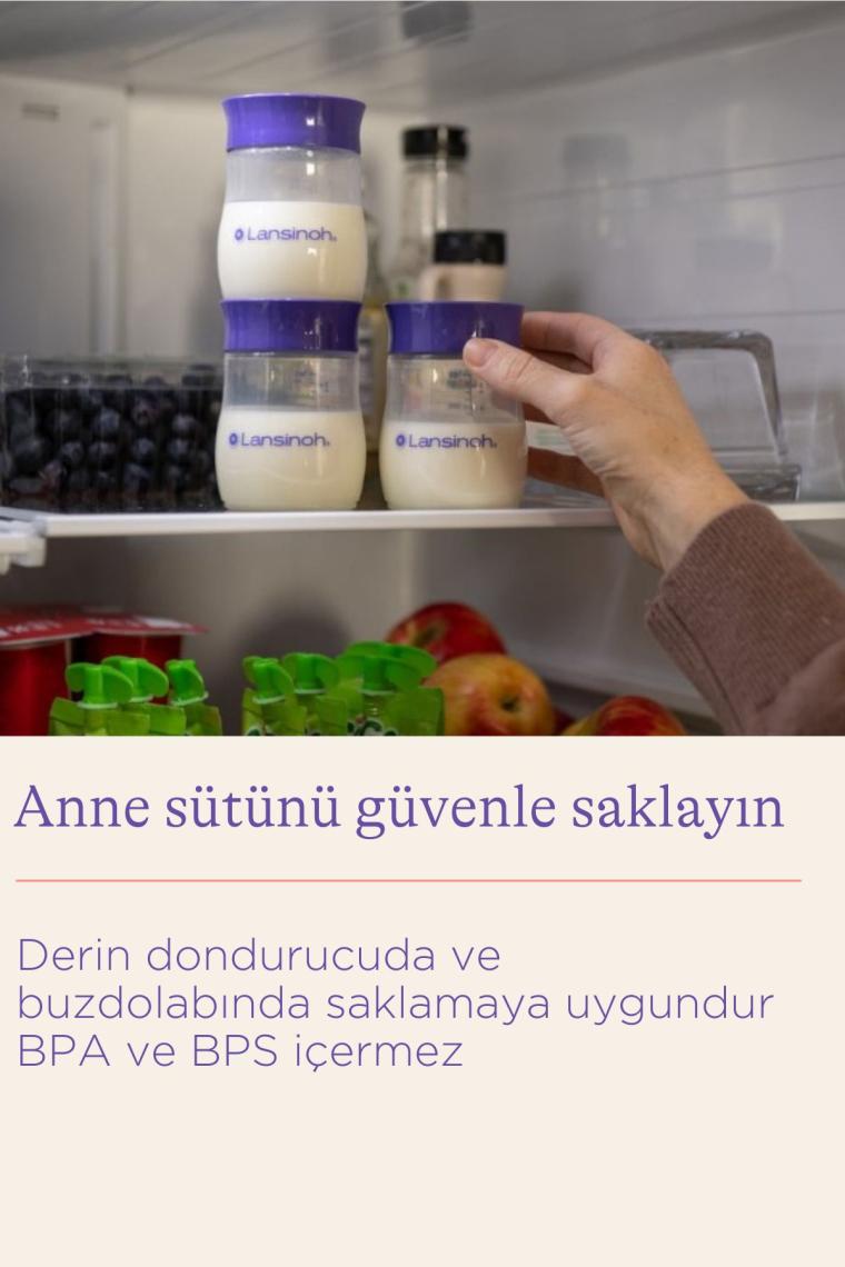 Anne Sütü Saklama Şişeleri 4 Adet 160ml