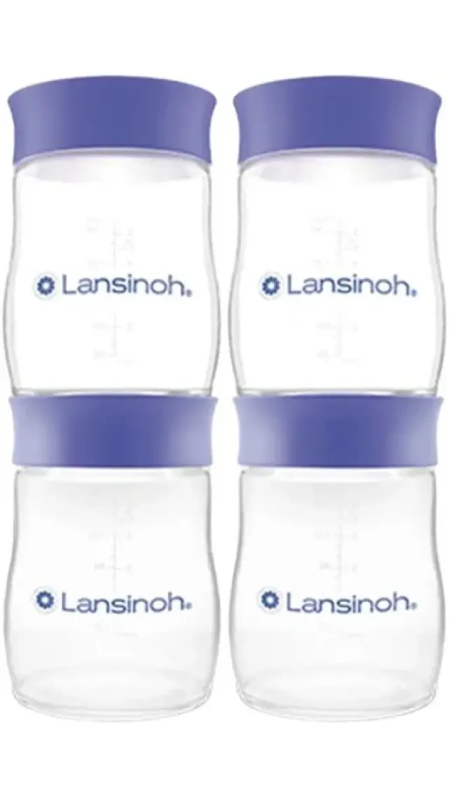 Lansinoh® Anne Sütü Saklama Şişeleri - 4 x 160ml