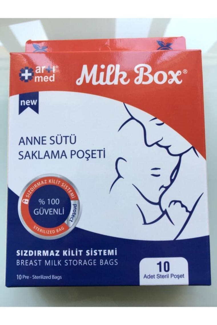 Milk Box Anne Sütü Saklama Poşeti 10' lu 200 ml